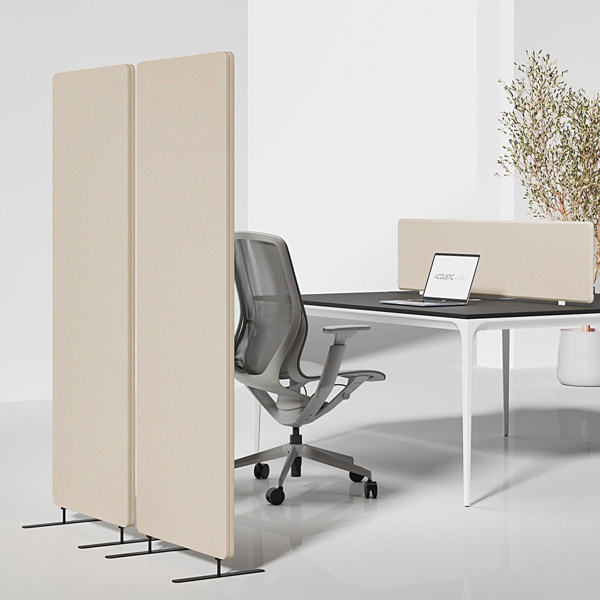 Echoshield Fabric-Wrapped Acoustic Partitions