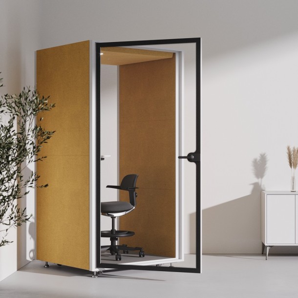 EchoBox Single Fabric Wrapped Acoustic Pod